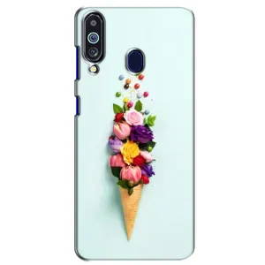 Чехлы с тематикой "ЦВЕТЫ" на Samsung Galaxy M40 (Цветок-мороженное)