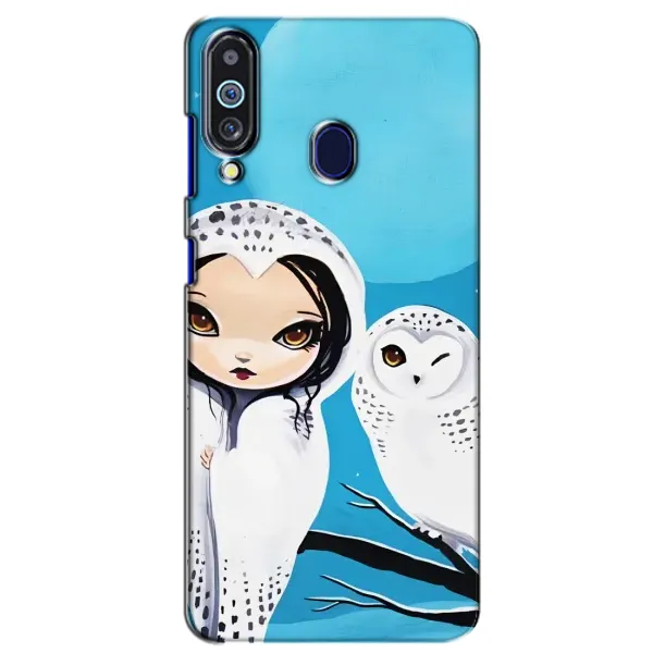 Чехол с рисунком «Девочка Сова» для Samsung Galaxy M40