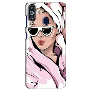Чехол с картинкой Модные Девчонки Samsung Galaxy M40 (Девушка в халате)