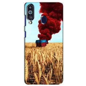 Чохол (TPU) з картинкою "Лого Пабг" на Самсунг М40 (Дроп)