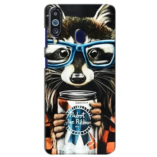 Чехол с рисунком «Енот в очках» для Samsung Galaxy M40 Чехол с рисунком «Енот в очках» для Samsung Galaxy M40