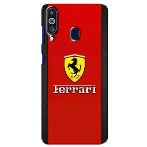 Силіконовий бампер з картинкою машини на Samsung Galaxy M40 (Ferrari Logo)