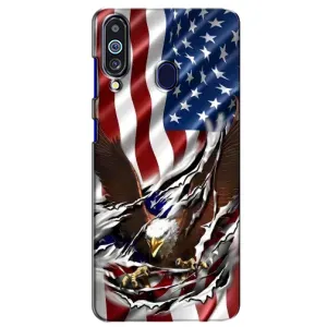 Чехол Флаг USA для Samsung Galaxy M40 (Флаг USA)