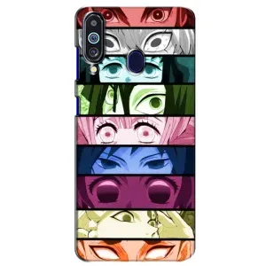 Силіконові чохлі з очіма Anime для Самсунг М40 (Очі Хашира)