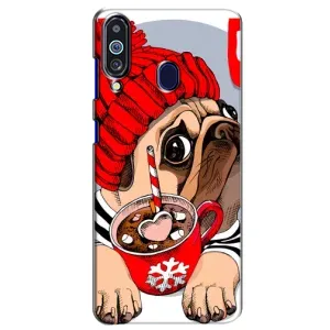 Бампер для Samsung Galaxy M40 с картинкой "Песики" (Грустная собака)