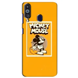 Чехлы с принтом Микки Маус на Samsung Galaxy M40 (Испуганный Микки)