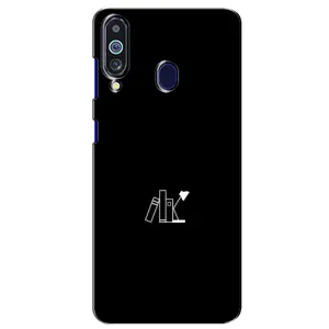 Чехол с картинками на черном фоне для Samsung Galaxy M40 (Книжки)