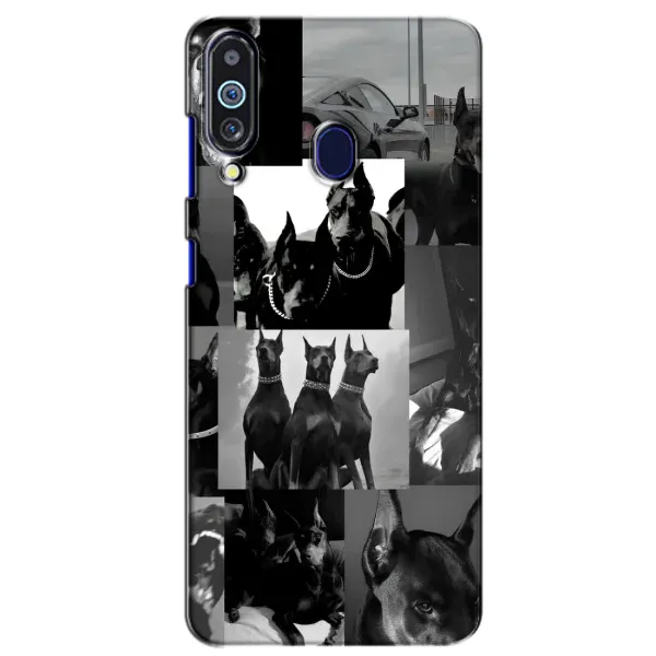 Чехол с рисунком «Коллаж Доберман» для Samsung Galaxy M40