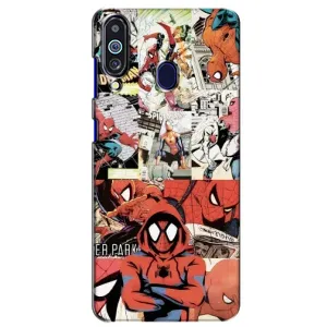 Чохол Супергерой Людина Павук на Samsung Galaxy M40 (Комікс Павука)