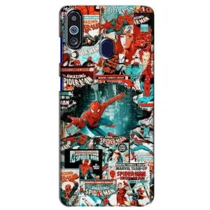Чохол Супергерой Людина Павук на Samsung Galaxy M40 (Комікси Людина Павук)