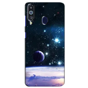 Чехол (ТПУ) с планетами на Samsung Galaxy M40 (Космический вид)