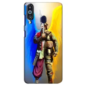 Чехол с картинкой (Патриотический КОЗАК) на Samsung Galaxy M40 (Козак с крыльями)