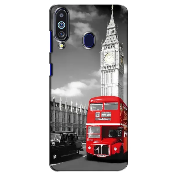 Чехол с рисунком «Красный автобус» для Samsung Galaxy M40 Чехол с рисунком «Красный автобус» для Samsung Galaxy M40