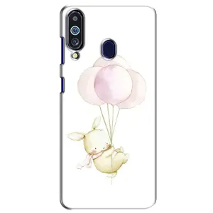 Силіконовий бампер з картинкою звірів для Samsung Galaxy M40 (Кролик та кульки)