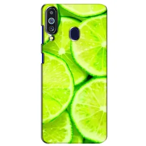 Чохол з зображенням смачної їжі для Samsung Galaxy M40 (Лайм)