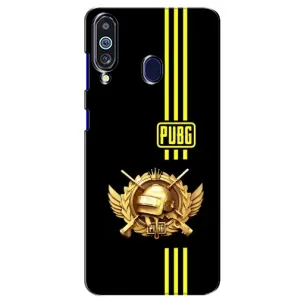 Чохол (TPU) з картинкою "Лого Пабг" на Самсунг М40 (Логотип PUPG)