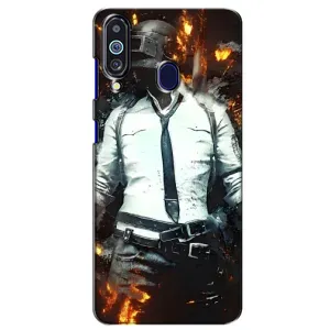 Чохол з картинкою "Герой Pubg" на Samsung Galaxy M40 (Man Пубг)