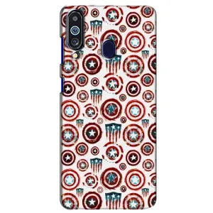 Чохол с Щітом Капітана Америки на Samsung Galaxy M40 (Марвел щити)