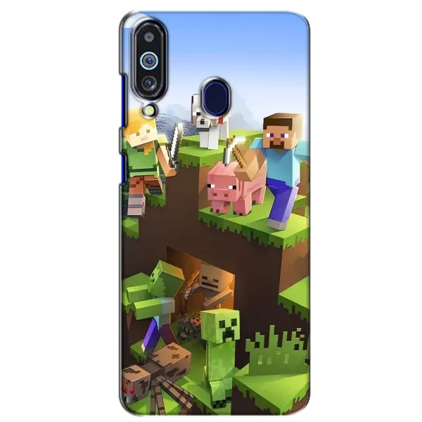 Чехол с рисунком «Майн-крафт» для Samsung Galaxy M40 Чехол с рисунком «Майн-крафт» для Samsung Galaxy M40