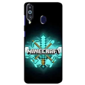 Чехол майнкрафт для Samsung Galaxy M40 (MineCraft 2)