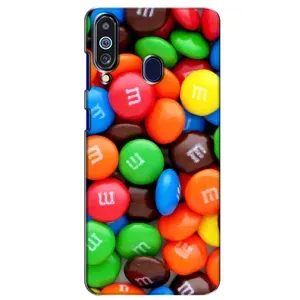 Чохол з зображенням смачної їжі для Samsung Galaxy M40 (Різнокольорові M&M'S)