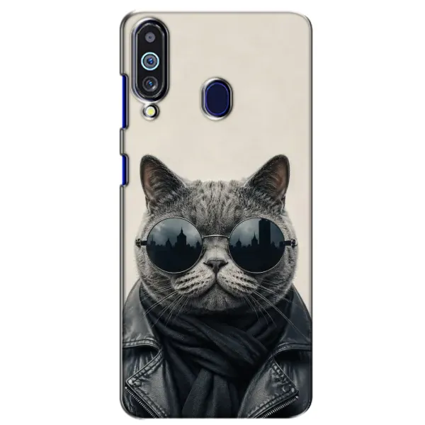 Чехол с рисунком «Модный кот» для Samsung Galaxy M40 Чехол с рисунком «Модный кот» для Samsung Galaxy M40