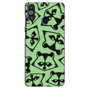 Силиконовый Чехол с Енотами на Samsung Galaxy M40 (Мордочки Енота)