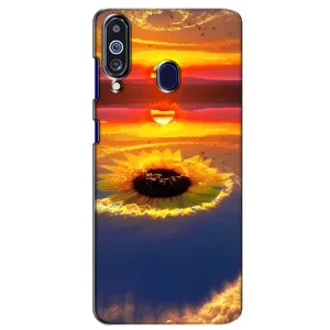 Чехлы с картинкой Подсолнухов для Самсунг М40 (Небо подсолнух)