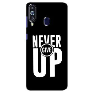 Силиконовый Чехол на Samsung Galaxy M40 с картинкой Nike (Never Give UP)