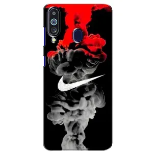 Силиконовый Чехол на Samsung Galaxy M40 с картинкой Nike (Nike дым)