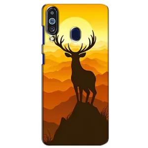 Чохли з зображенням різних тварин на Samsung Galaxy M40 (Силует Оленя)