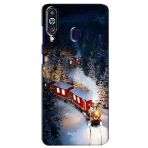 Силіконовий бампер на різдво для Samsung Galaxy M40 (Потяг)