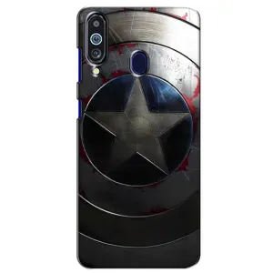 Чохол с Щітом Капітана Америки на Samsung Galaxy M40 (Ретро Щит Капітана)