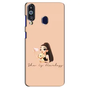 Силиконовый Чехол на Samsung Galaxy M40 с картинкой Стильных Девушек (С собакой)