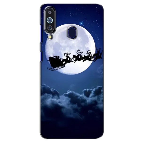 Чехол с рисунком «Санта - луна» для Samsung Galaxy M40 Чехол с рисунком «Санта - луна» для Samsung Galaxy M40