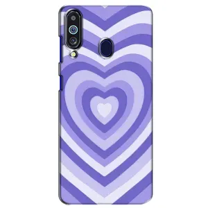 Чехлы с тематикой "Маленькие Сердечки" на Samsung Galaxy M40 (Сердце фиолет)