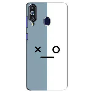 Силиконовые Чехлы (смешные стикеры) для Samsung Galaxy M40 (Серо-белый)