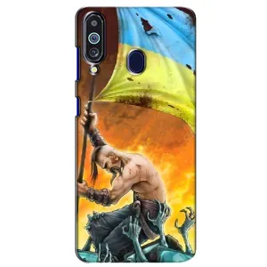 Чехол с картинкой (Патриотический КОЗАК) на Samsung Galaxy M40 (Сильный Козак)