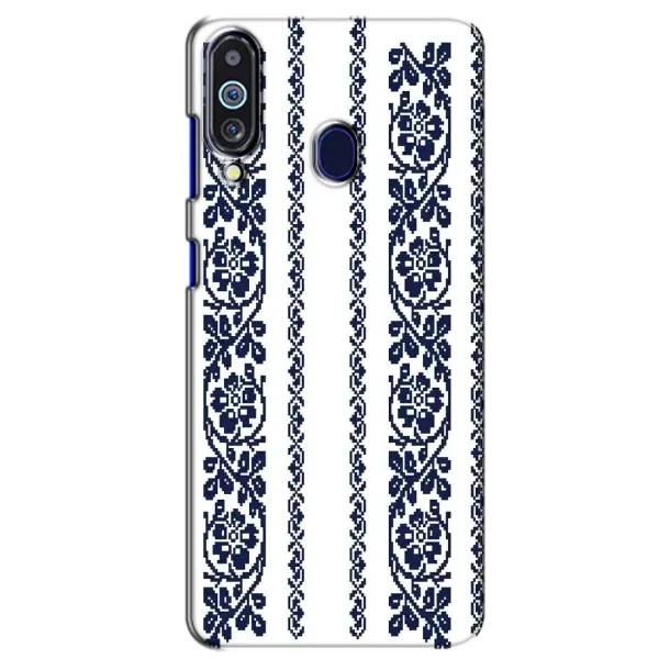 Чехол с рисунком «Синяя вышиванка» для Samsung Galaxy M40 Чехол с рисунком «Синяя вышиванка» для Samsung Galaxy M40