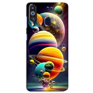Чехол (ТПУ) с планетами на Samsung Galaxy M40 (Солнечна система)