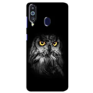 Чехлы с принтом СОВЫ для Samsung Galaxy M40 (Сова на чёрном)