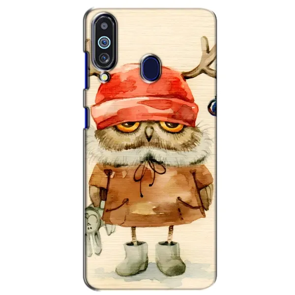 Чехол с рисунком «Сова в шапке» для Samsung Galaxy M40