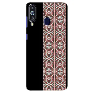 Силиконовый Чехол на Samsung Galaxy M40 с картинкой Вышиванки (Стильная вишиванка)