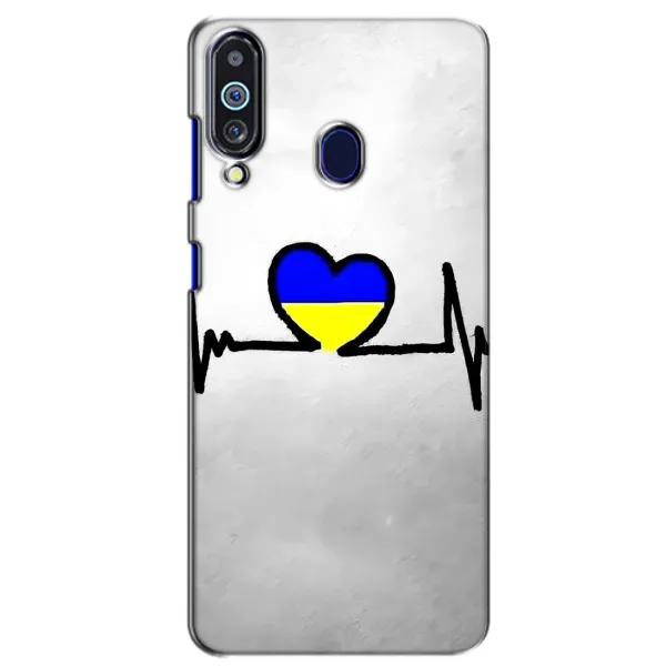 Чехол с рисунком «Украинская кардиограмма» для Samsung Galaxy M40 Чехол с рисунком «Украинская кардиограмма» для Samsung Galaxy M40