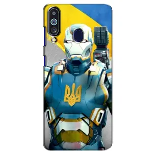 Силиконовый Чехол на Samsung Galaxy M40 (Я-Украина) (Украинский робокоп)