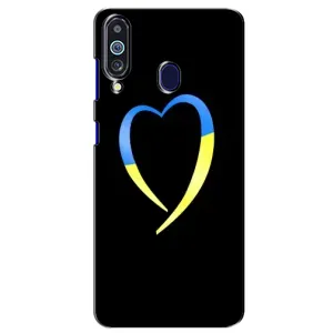 Силиконовый Чехол на Samsung Galaxy M40 (Я-Украина) (Украинское сердце)