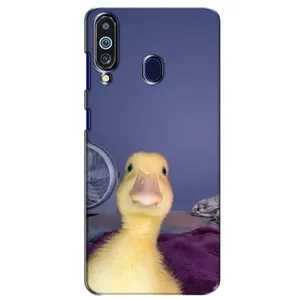 Бампер с принтом Мемы для Samsung Galaxy M40 (Утка)