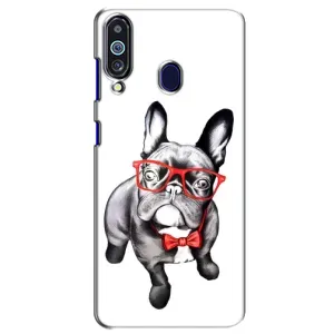 Бампер для Samsung Galaxy M40 с картинкой "Песики" (В очках)