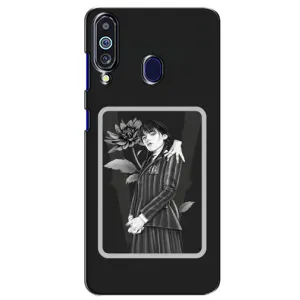 Чехлы с принтом Уэнсдей на Samsung Galaxy M40 (Венсдей картина)