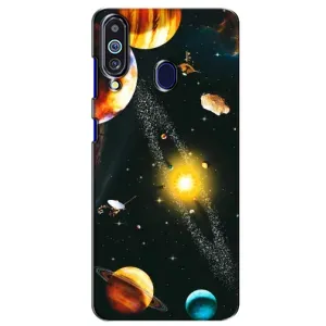 Чехол (ТПУ) с планетами на Samsung Galaxy M40 (Вид с космоса)
